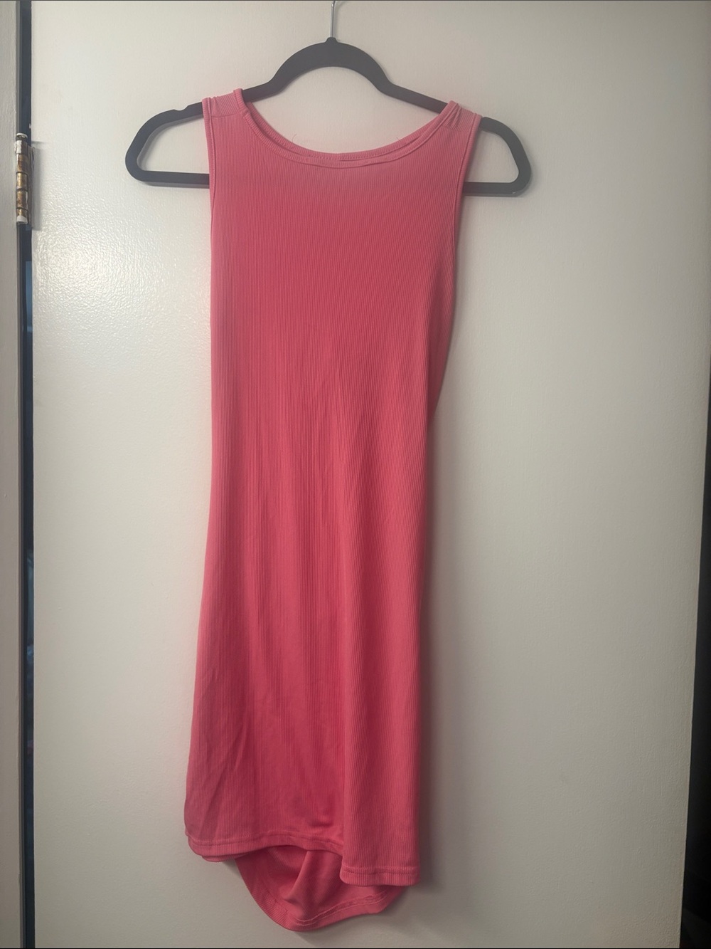 Sleeveless Coral Tank Dress - Classic Shift Style